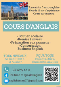 Photo de galerie - Flyer d'information et lien vers ma page facebook