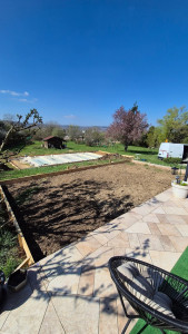 Photo de galerie - Réalisation d’une terrasse béton (Avant)