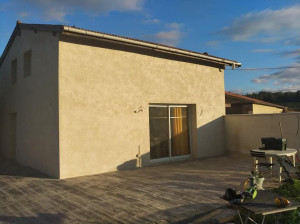 Photo de galerie - Enduits finis sur maison en pizey
