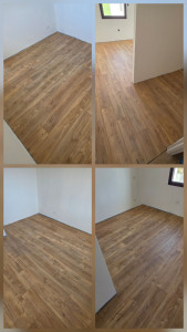 Photo de galerie - Pose dans deux chambres, total 20 m².