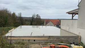 Photo de galerie - Coulage d’un plancher de 80 m2 