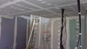 Photo de galerie - Pose de calicot enduit finition le chantier a été réalisé sur le secteur de Cambrai.