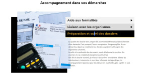 Photo de galerie - Accompagnement aux différentes démarches 