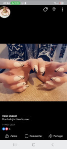 Photo de galerie - Pose américaine avec nail art