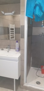 Photo de galerie - Salle de bain, carrelage, pose de cabine de douche, plomberie
