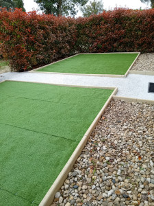 Photo de galerie - Creation jardin synthétique 