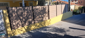 Photo de galerie - Mur en agglo avec clôture 
