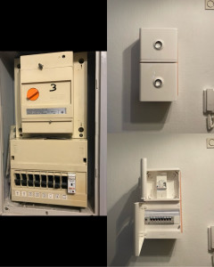 Photo de galerie - Remplacement du tableau électrique et du disjoncteur abonné sur demande du propriétaire. 