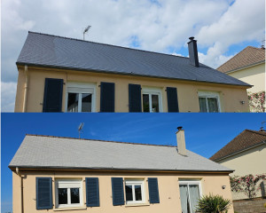 Photo de galerie - Hydrofuge toiture colorée