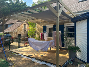Photo de galerie - Fabrication d’une pergola sur mesure