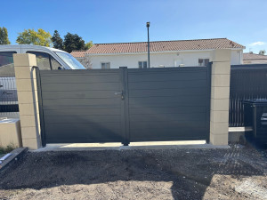 Photo de galerie - Pose du portail 