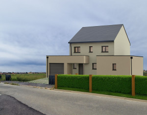 Photo de galerie - Projection réalisée pour un permis de construire