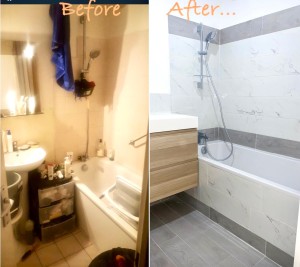 Photo de galerie - Rénovation complète d’une salle de bain à sarcelles .