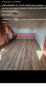 Photo de galerie - Pose de parquet - Revêtement de sol
