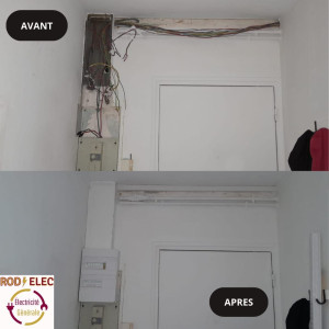 Photo de galerie - Remplacement de tableau et de circuit électrique 