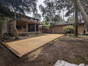 Photo de galerie - Création terrain de pétanque 