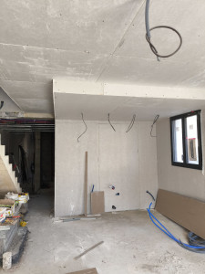 Photo de galerie - Pose placo plafond 