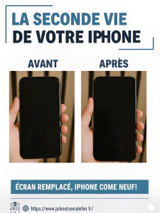 Photo de galerie - Réparation écran iPhone 
