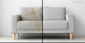 Photo de galerie - Nettoyage de taches sur les canapés, matelas et tissus 