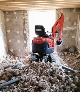 Photo de galerie - Dépose de la dalle d’origine et descente de hauteur sous plafond 