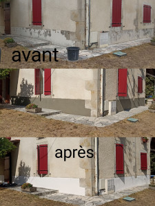 Photo de galerie - Soubassements et peinture 