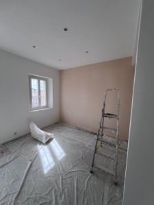 Photo de galerie - Ponçage , mise en peinture d’un duplex de 110 m2