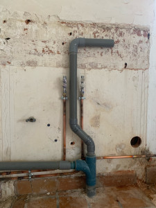 Photo de galerie - Reprise cuivre et évacuation cuisine 