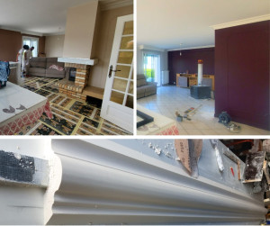 Photo de galerie - Rénovation, en Plâtrerie, Peinture, Staff