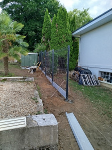 Photo de galerie - Clôture avec soubassement 