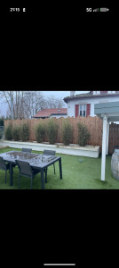 Photo de galerie - Réalisation d'une clôture en bois 