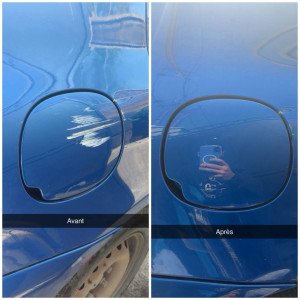 Photo de galerie - Client satisfait après un rattrapage d’une belle rayure 