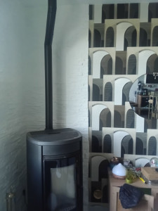 Photo de galerie - Pose de  briques de parments.Peinture et papiers peints 