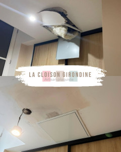 Photo de galerie - Reprise de trappe plafond sinistre