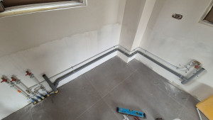 Photo de galerie - Création d'une attentent alimentation lave vaisselle ainsi qu'une évacuations 