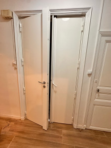 Photo de galerie - Montage porte blindée + serrure blindée 