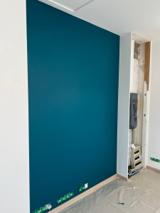 Photo de galerie - Mur Bleu Paon