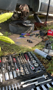 Photo de galerie - Vidange + remplacement disques et plaquettes de frein 