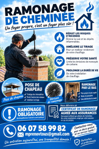 Photo de galerie - Ramonage cheminée 