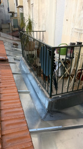 Photo de galerie - Bac zinc à joints debout 