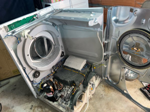 Photo de galerie - Remplacement moteur sèche linge miele 