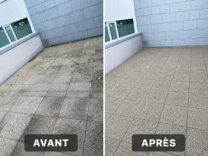 Photo de galerie - Nettoyage de terrasse 
