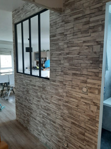 Photo de galerie - Pose de verrière séparation bureau 