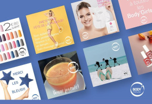 Photo de galerie - Création de posts Instagram pour la marque BODYMINUTE. Mission de 6 mois en 2022