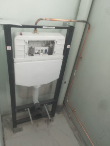 Photo de galerie - Pose de WC suspendu