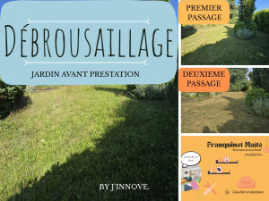 Photo de galerie - DEBROUSSAILLAGE CHEZ UN PARTICULIER. J'effectue plusieurs passages car ramassage des herbes hautes une première fois puis finition.