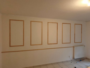 Photo de galerie - Moulures murales / demande client couleur bois 