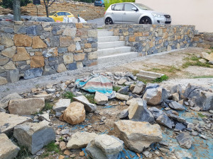Photo de galerie - Construction d un mur en pierres 