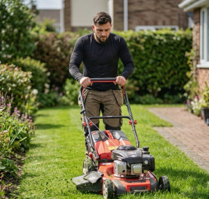 Photo de galerie - Entretien de jardin : tonte de pelouse, nettoyage et remise en état. Travail soigné et matériel professionnel.