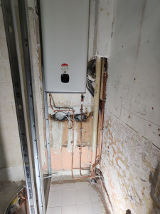 Photo de galerie - Rénovation d'un appartement, pose d'un nouveau chauffe eau. 