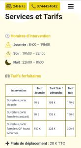 Photo de galerie - Les tarifs que j'applique 